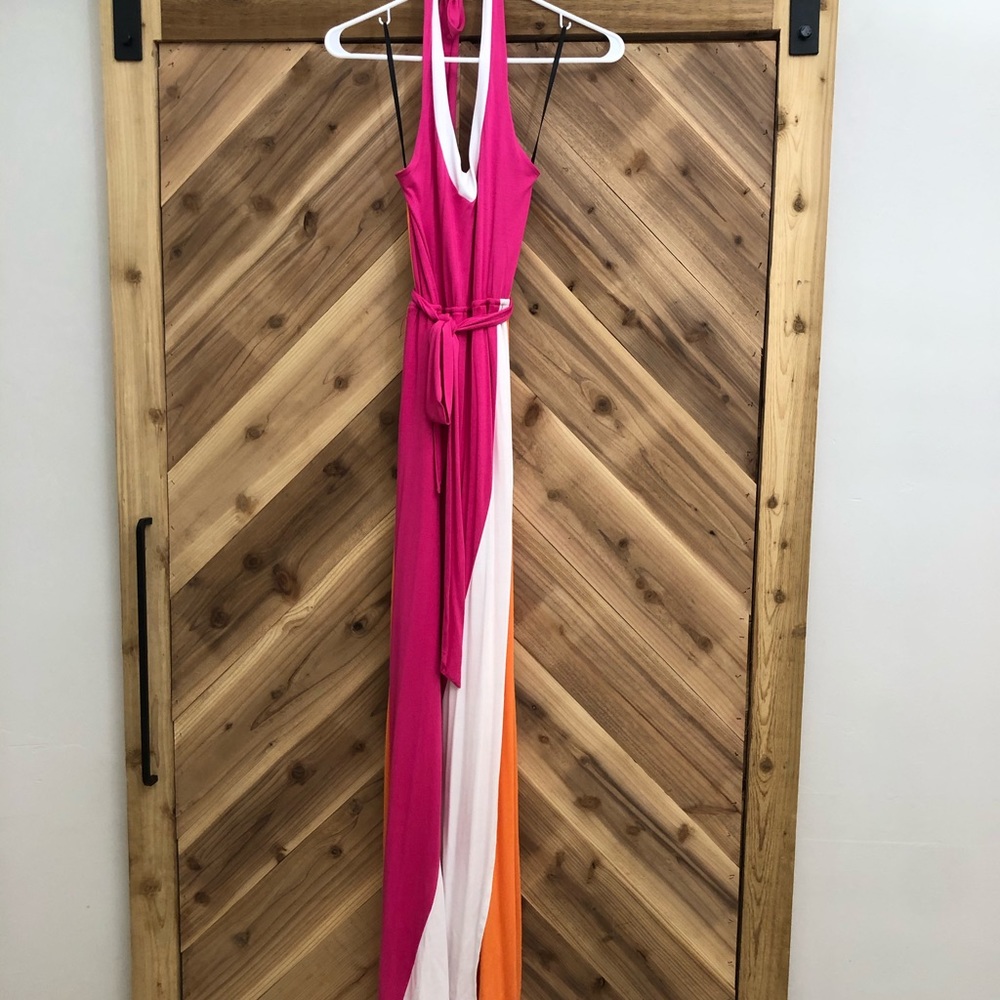 Bebe Faux Wrap Maxi Dress | Size XS